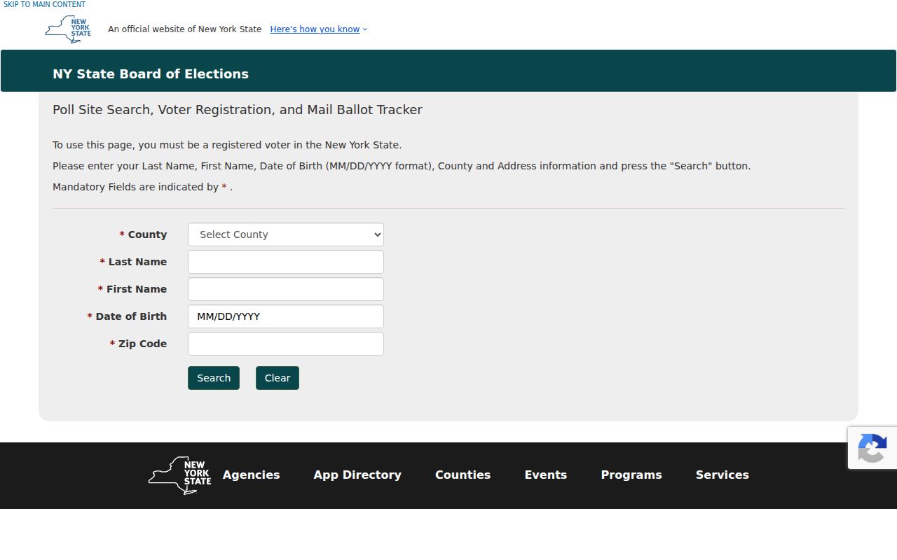 Dutchess County residents directory New York voter lookup fields